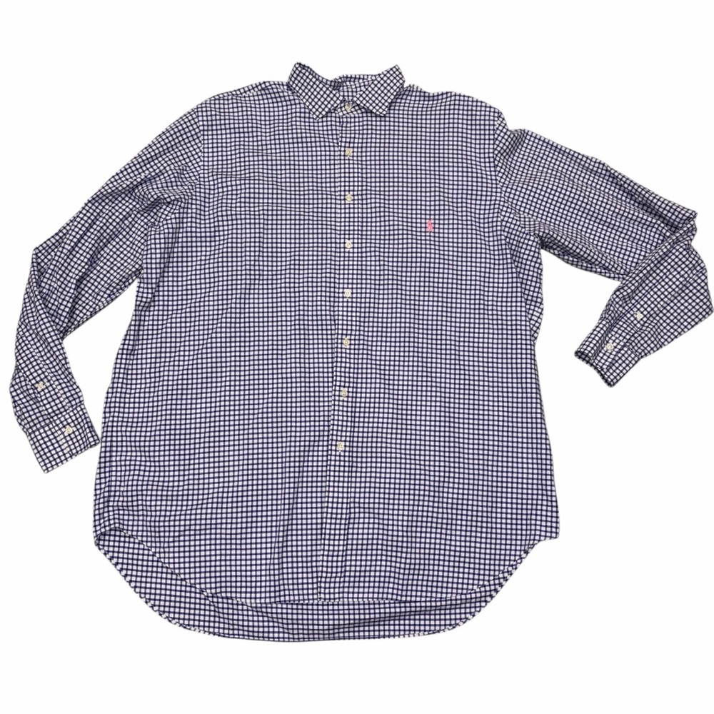 Polo Ralph Lauren Gingham Plaid Long Sleeve Button Down Shirt size 2XLT